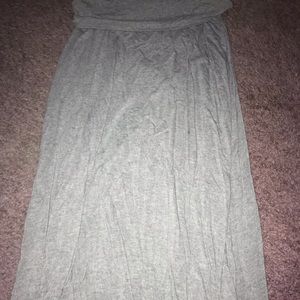 Merona long grey skirt
